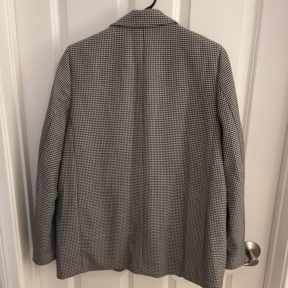 NWT H&M Oversized Black and White Houndstooth Blazer - Picture 2 of 4
